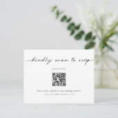 Minimalistische Website UAWG Strichcode-Postkarte Postkarte (Stehend Vorderseite)