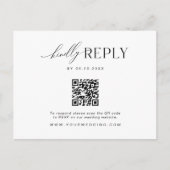 Minimalistische Website UAWG Strichcode-Postkarte Postkarte (Vorderseite)