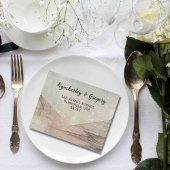 Minimalistische Website zur Landschaft des Abstrak All In One Einladung