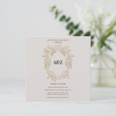 Minimalistische WEDING INVITATION CARD (Stehend Vorderseite)