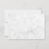 Minimalistische Weibchen aus weißem Marmor Dankeskarte (Rückseite)