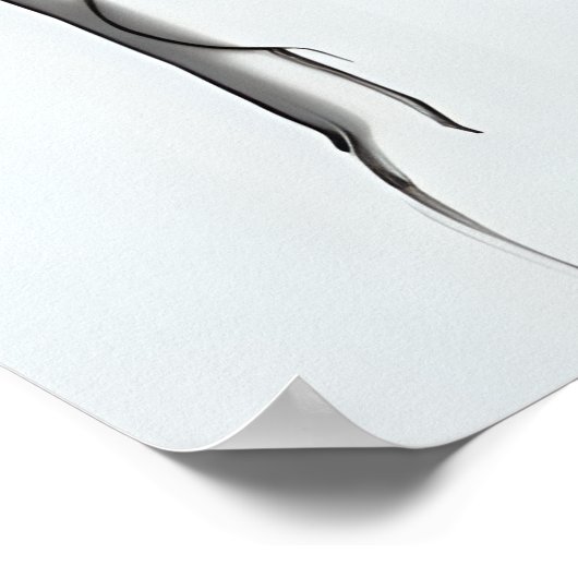 Minimalistische weibliche Abbildung Zeichnend Poster (Ecke)