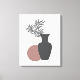 Minimalistische Weiche und Pinks Leinwand Kunst, D