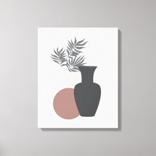 Minimalistische Weiche und Pinks Leinwand Kunst, D