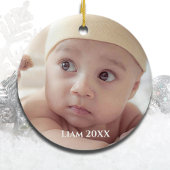 Minimalistische Weihnachten als Großeltern Keramik Ornament