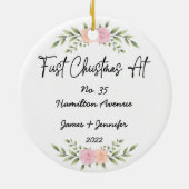 Minimalistische Weihnachten an der Adresse Neue Zu Keramik Ornament (Hinten)