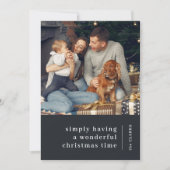 Minimalistische Weihnachten | Charcoal Gray Family (Vorderseite)