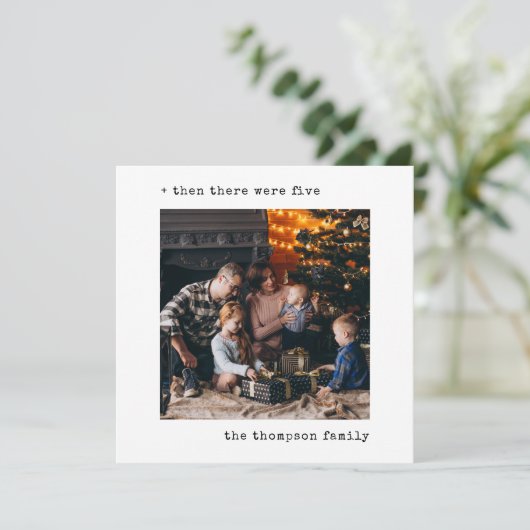 Minimalistische Weihnachten damals gab es fünf Fam (Stehend Vorderseite)
