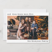 Minimalistische Weihnachten damals gab es fünf Fam (Vorderseite)