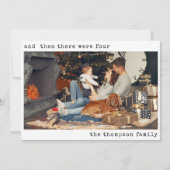 Minimalistische Weihnachten Dann gab es drei Famil (Vorderseite)