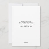 Minimalistische Weihnachten | Ein Foto Freude und  (Rückseite)