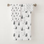 Minimalistische Weihnachten Einfache handGezeichne Badhandtuch Set (Insitu)