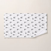 Minimalistische Weihnachten Einfache handGezeichne Badhandtuch Set (Handtuch)