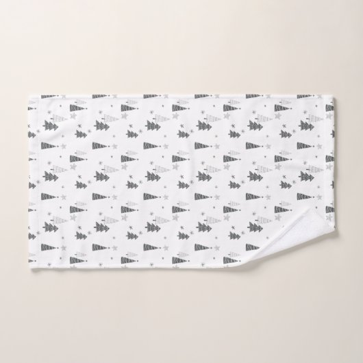 Minimalistische Weihnachten Einfache handGezeichne Badhandtuch Set (Handtuch)