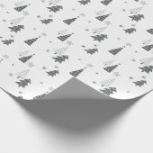 Minimalistische Weihnachten Einfache handGezeichne Geschenkpapier (Ecke)