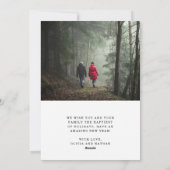 Minimalistische Weihnachten | Freude mit zwei Foto (Rückseite)