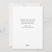 Minimalistische Weihnachten | Freuen Sie sich auf (Rückseite)