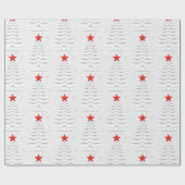 Minimalistische Weihnachten Geschenkpapier (Flach)