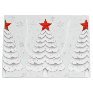 Minimalistische Weihnachten Große Geschenktüte