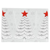 Minimalistische Weihnachten Große Geschenktüte (Rückseite)