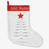 Minimalistische Weihnachten Großer Weihnachtsstrumpf (Vorderseite)