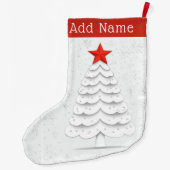 Minimalistische Weihnachten Großer Weihnachtsstrumpf (Rückseite)