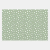 Minimalistische Weihnachten in Rosa und Grün Geschenkpapier Set (Vorderseite 2)