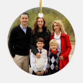 Minimalistische Weihnachten in unserem neuen Zuhau Keramik Ornament (Hinten)