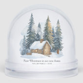 Minimalistische Weihnachten in unserem New Zuhause Schneekugeln (Vorderseite)