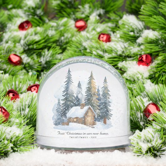 Minimalistische Weihnachten in unserem New Zuhause Schneekugeln (Weihnachten)