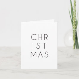 Minimalistische Weihnachten Karte