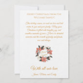 Minimalistische Weihnachten mit Elegant Bell & Hol Einladung (Rückseite)