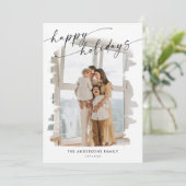 Minimalistische Weihnachten mit Fotokarte Einladung (Stehend Vorderseite)