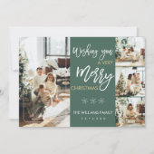 Minimalistische Weihnachten mit Fotokarte Einladung (Vorderseite)