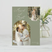 Minimalistische Weihnachten mit Fotokarte Einladung (Stehend Vorderseite)