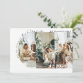 Minimalistische Weihnachten mit Fotokarte Einladung (Stehend Vorderseite)