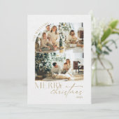 Minimalistische Weihnachten mit Fotokarte Einladung (Stehend Vorderseite)