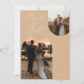 Minimalistische Weihnachten mit Fotokarte Einladung (Vorderseite)