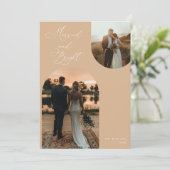 Minimalistische Weihnachten mit Fotokarte Einladung (Stehend Vorderseite)