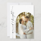 Minimalistische Weihnachten mit Fotokarte Einladung (Vorderseite)