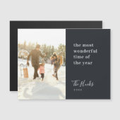 Minimalistische Weihnachten Moderne, stilvolle Mag Magnetkarte (Vorne/Hinten)