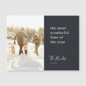 Minimalistische Weihnachten Moderne, stilvolle Mag Magnetkarte (Vorderseite)