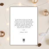 Minimalistische Weihnachten Moderner Foto Urlaub Einladung