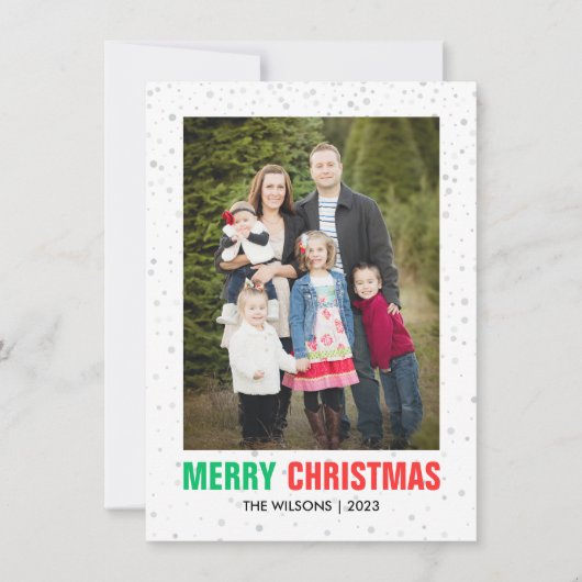 Minimalistische Weihnachten | Modernes elegantes F (Vorderseite)