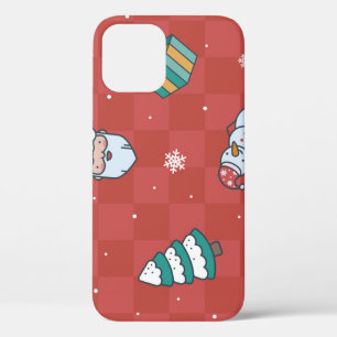 Minimalistische Weihnachten: Rotes Nahtloses Desig Case-Mate iPhone Hülle