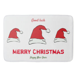 Minimalistische Weihnachten und Neues Jahr glückli Badematte