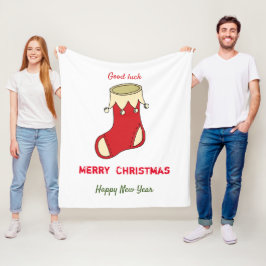 Minimalistische Weihnachten und Neues Jahr glückli Fleecedecke