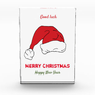 Minimalistische Weihnachten und Neues Jahr glückli Fotoblock