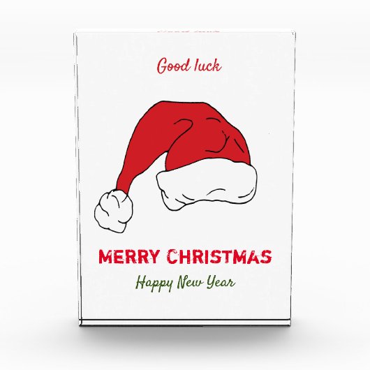 Minimalistische Weihnachten und Neues Jahr glückli Fotoblock (Vorderseite)