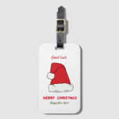 Minimalistische Weihnachten und Neues Jahr glückli Gepäckanhänger (Vorderseite Vertikal)